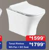 Tarazi Rimless W/H Pan + S/C Seat