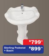 Sterling Pedestal + Basin