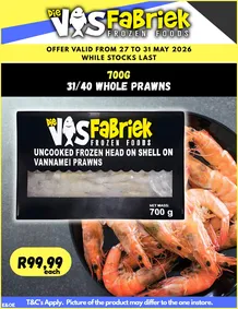 Die Visfabriek : Specials (27 May - 31 May 2026)