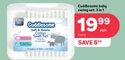 Cuddlesome Baby Caring Set 3 In 1 Sizing