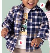 Baby Boys Long Sleeve Shirts 3-24 Months-Each