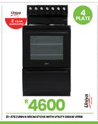Univa 60cm Stove With Utility Draw U116B 21-476