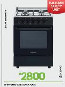 King 4 Plate Gas Stove 21-607