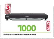 Defy Black Cookerhood DCH60B 21-051