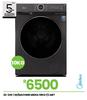 Midea 10Kg Front Loader Metallic W/Machine 22-340