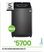 Midea 16Kg T/L W/Machine 22-350