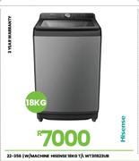 Hisense 18Kg T/L W/Machine WT3I1823UB 22-356