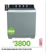 Defy 15Kg T/T Met W/Machine DTT151 22-295