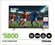 Toshiba 58" QLED 4K Smart TV 23-834
