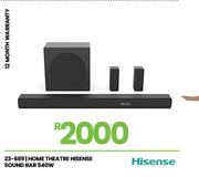 Hisense 540W Home Theatre Soundbar 23-689