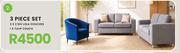 Lola Collection 3 Piece Set (2 x 2 Div Lola Couches + 1 x Tulip Couch)