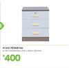 Rome Bedroom Pedestal 495 x 400 x 450mm 8-497