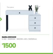 Nara Bedroom Dresser 985/400 x 405 x 740/605mm 8-494