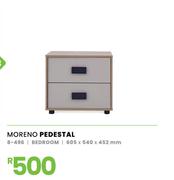 Moreno Bedroom Pedestal 605 x 540 x 452mm 8-496