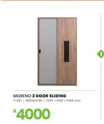 Moreno 2 Door Sliding Bedroom 1235 x 450 x 2160mm 1-281