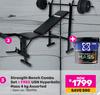 Trojan Strength Bench Combo Set + Free USN Hyperbolic Mass 4kg Assorted