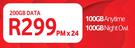 Vodacom Data Sim-200GB Data