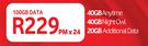 Vodacom Data Sim-100GB Data