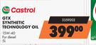 Castrol GTX Synthetic Technology Oil 15W-40 For Diesel 3359202-5Ltr