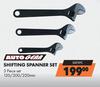 Auto Gear Shifting Spanner Set 3 Piece Set SSP3PC