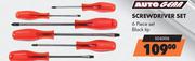 Auto Gear Screwdriver Set 6 Piece Set SD6006