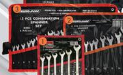 Auto Gear Combination Spanner Sets 15 Piece Set SCS15