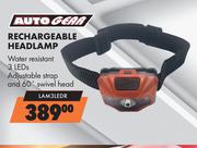 Auto Gear Rechargeable Headlamp LAM3LEDR