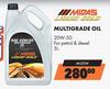 Midas Liquid Gold Multigrade Oil 20W-50 MI20W-5L