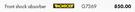 Monroe Front Shock Absorber For Nissan NP200 1.6 8 Value 2009 Onwards G7369