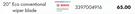 Bosch 20" Eco Conventional Wiper Blade For Nissan NP200 1.6 8 Value 2009 Onwards 3397004916