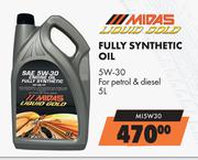 Midas Liquid Gold Fully Synthetic Oil 5W-30 MI5W30-5L