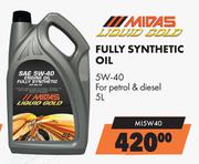 Midas Liquid Gold Fully Synthetic Oil 5W-40 MI5W40-5L