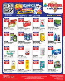 Africa Cash And Carry : Big Savings On Everyday Medicines (27 May - 02 June 2026)