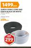 Surfix 100m 2 Core And Earth Wire In Black Or White 1.5mm-Each