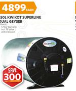 Kwikot 50L Superline Dual Geyser 136650