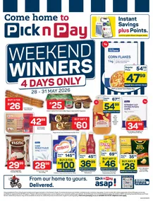 Pick n Pay Eastern Cape : Weekend Winners (28 May - 31 May 2026)