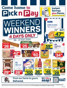 Pick n Pay KwaZulu-Natal : Weekend Winners (28 May - 31 May 2026)