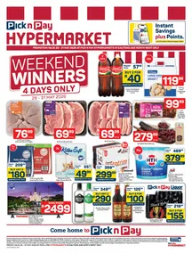 Pick n Pay Hypermarket Gauteng, North West & Free State : Weekend Winners (28 May - 31 May 2026)