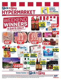 Pick n Pay Hypermarket KwaZulu-Natal : Weekend Winners (28 May - 31 May 2026)