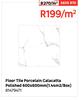 Floor Tile Porcelain Calacatta Polished 600 x 600mm (1.44 Sqm/Box) 81479471-Per Sqm