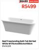 Reef Freestanding Bath Tub Skirted White W170cm x D80cm x H56cm 81474329