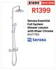 Sensea Eseential Full System Shower Column With Mixer Chrome 81477765