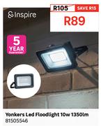 Inspire Yonkers LED Floodlight 10W 1350lm 81505546