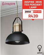 Inspire Iron Ted Pendant Lamp