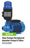 Max Pumps Peripheral Booster Pump 0.75kw 81434300