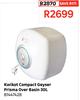 Kwikot Compact Geyser Prisma Over Basin 81447428-30Ltr 