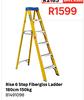 Rise 6 Step Fiberglss Ladder 180cm 81491098-150kg