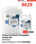 Gripcure Cement Curing Agent Acrylic 81470552-25Ltr