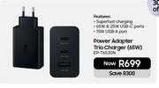 Samsung Galaxy Power Adapter Trio Charger 65W EP-T6530N