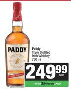 Paddy Triple Distilled Irish Whiskey-750ml